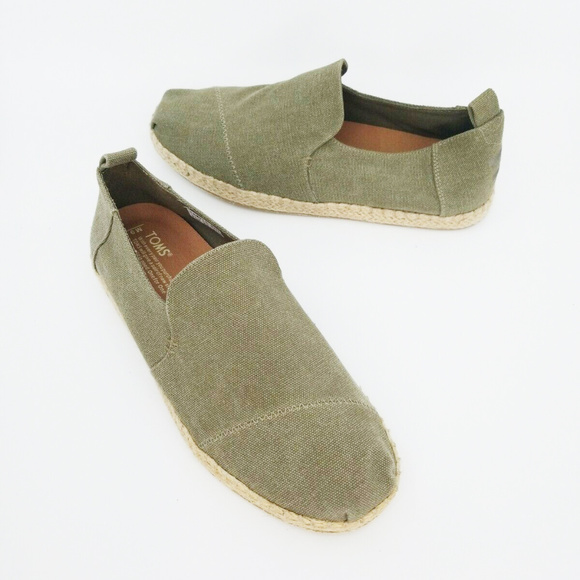 Toms Other - Toms Mens Deconstructed Alpargata Olive Canvas